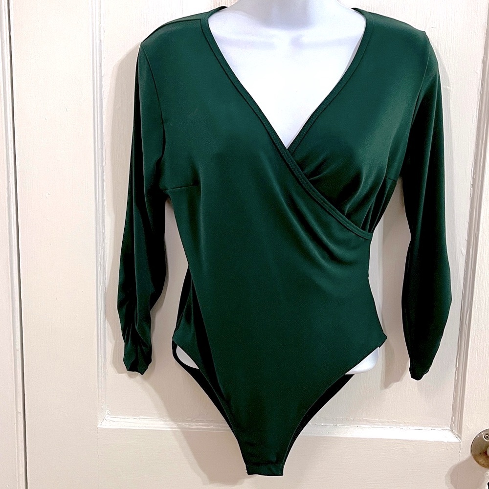 ModCloth Hunter Green Body Suit Size M